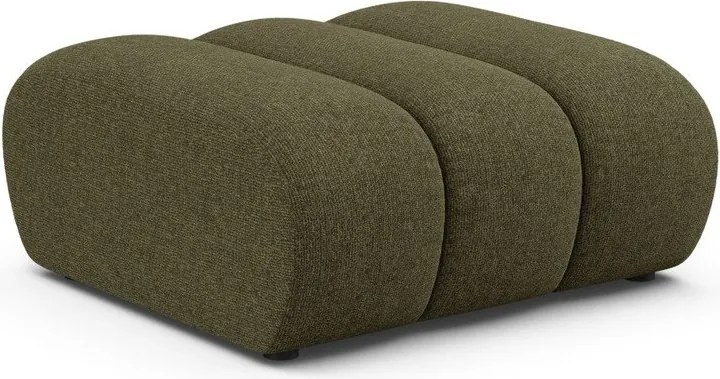 Poggiapiedi verde con rivestimento in ciniglia Lupine – Micadoni