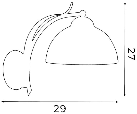 Applique KORFU 1xE27/60W/230V
