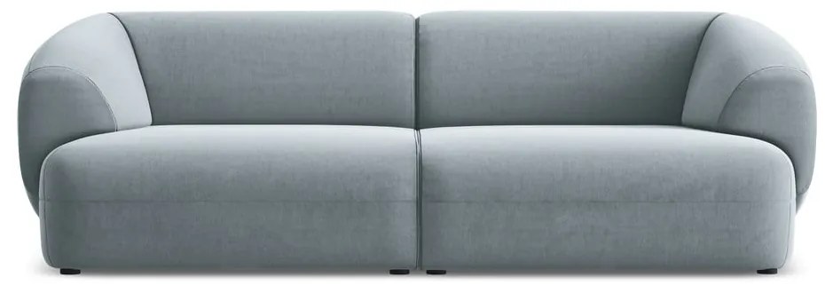 Divano azzurro con rivestimento in velluto 232 cm Moana – Makamii