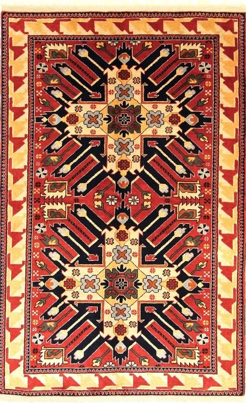 Beluch Tappeto persiano 190 x 120 Rosso (Iran) Annodato A Mano