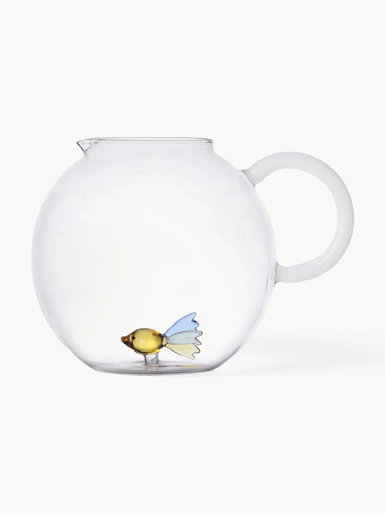 Brocca in vetro borosilicato fatta a mano Animal Farm, 2,4 L