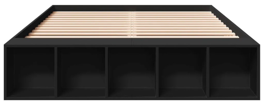 Giroletto nero 140x190 cm in legno multistrato