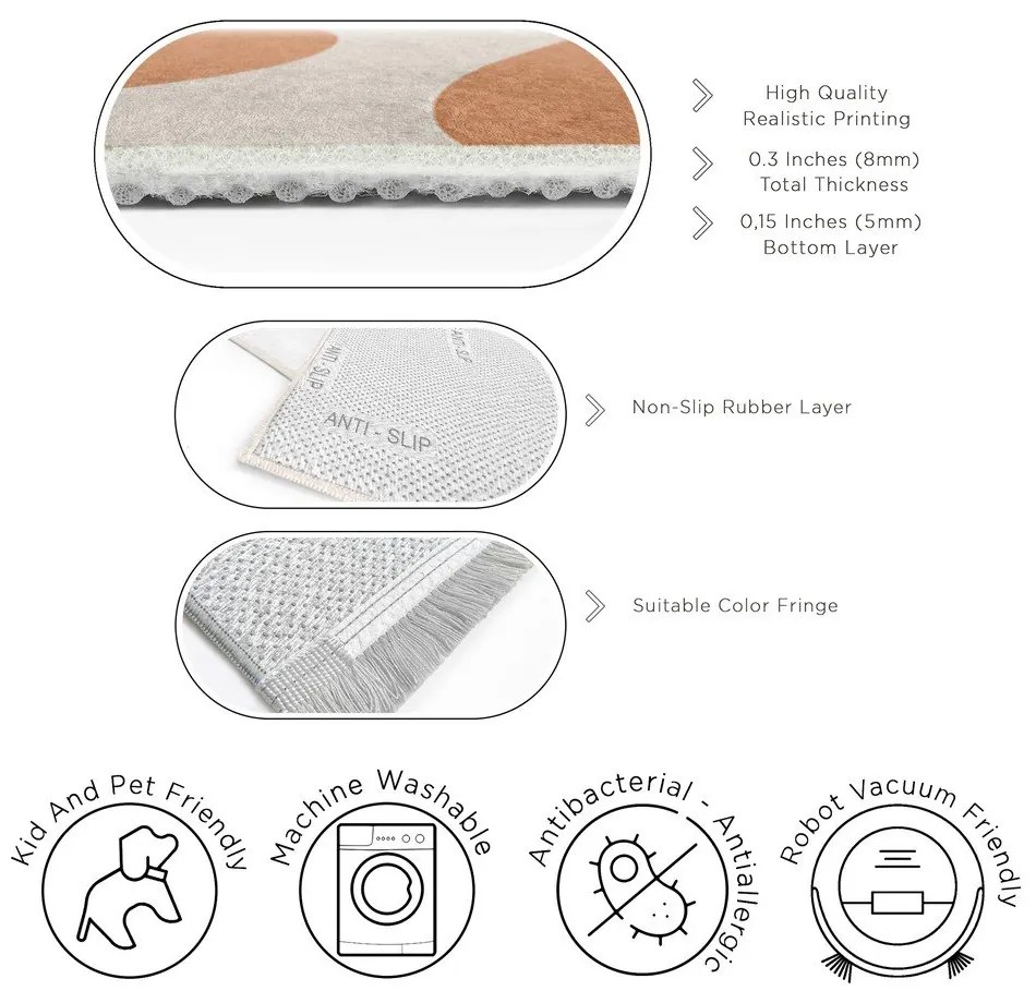 Tappeto arancione lavabile 120x180 cm Caramel Latte – Mila Home