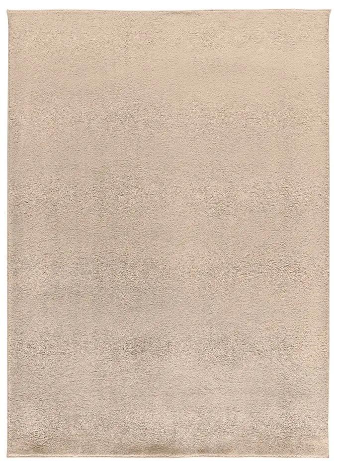 Tappeto in microfibra beige 120x170 cm Coraline Liso - Universal