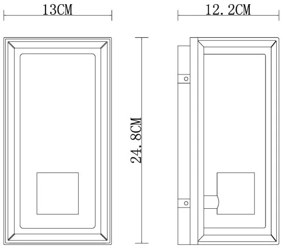 Globo 31982W - Applique da esterno LOGANA 1xE27/60W/230V IP44 bianco