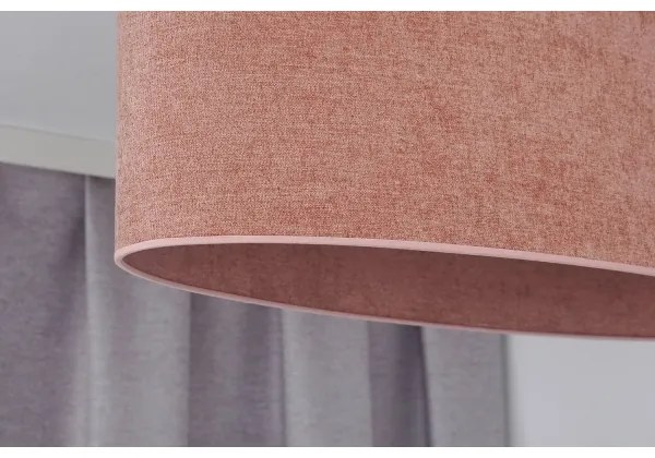 Duolla - Lampadario a plafone OVAL 1xE27/15W/230V rosa