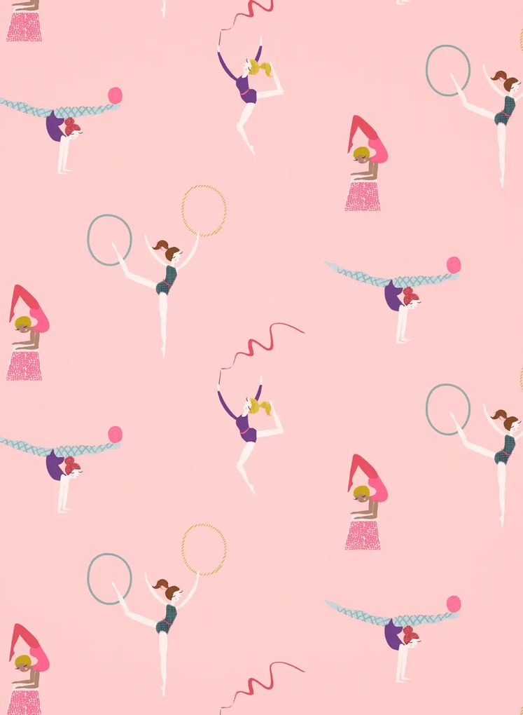 Harlequin Carta da parati Balancing Act - Blossom/ Raspberry/ Grape