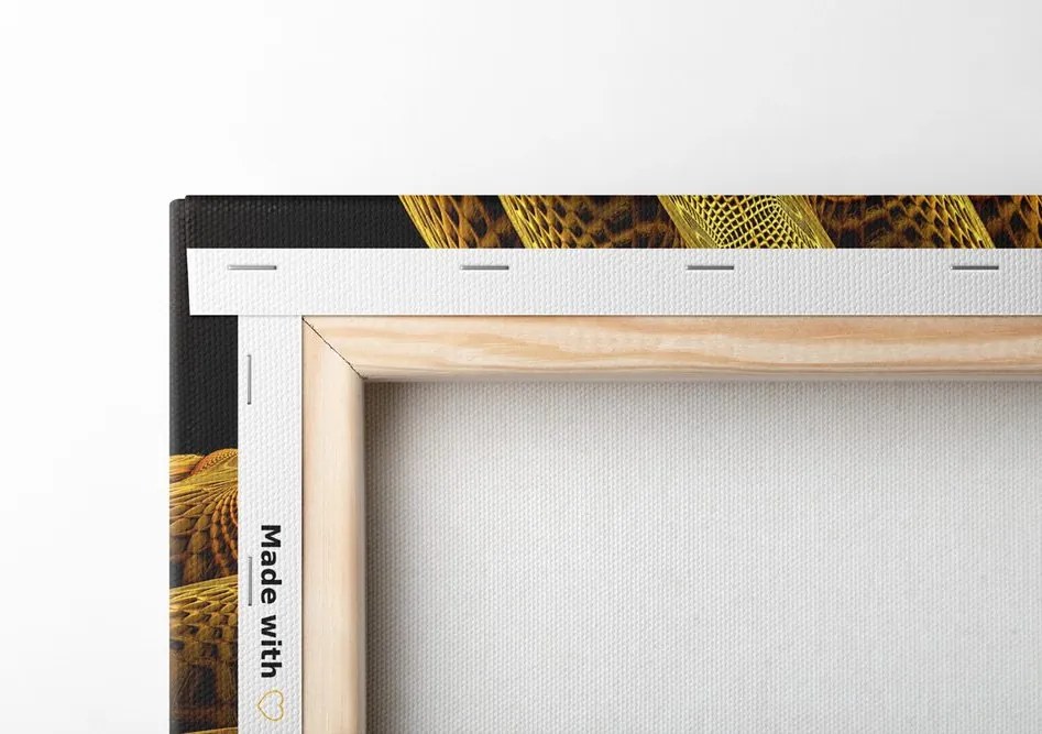 Quadro su tela – Mandala dorato interessante