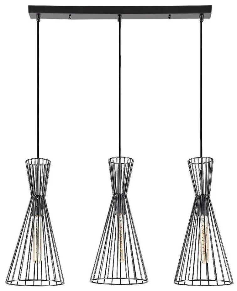 Rabalux 72006 - Lampadario a cavo LEANDROS 3xE27/60W/230V