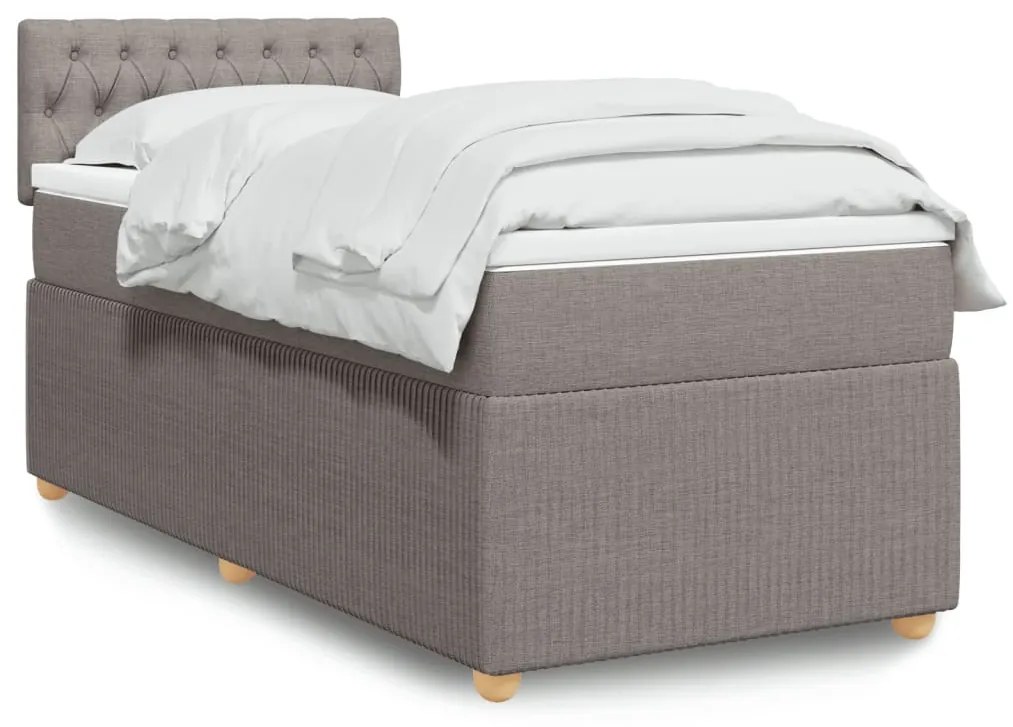 Giroletto A Molle Con Materasso Tortora 100x200 Cm İn Tessuto /
