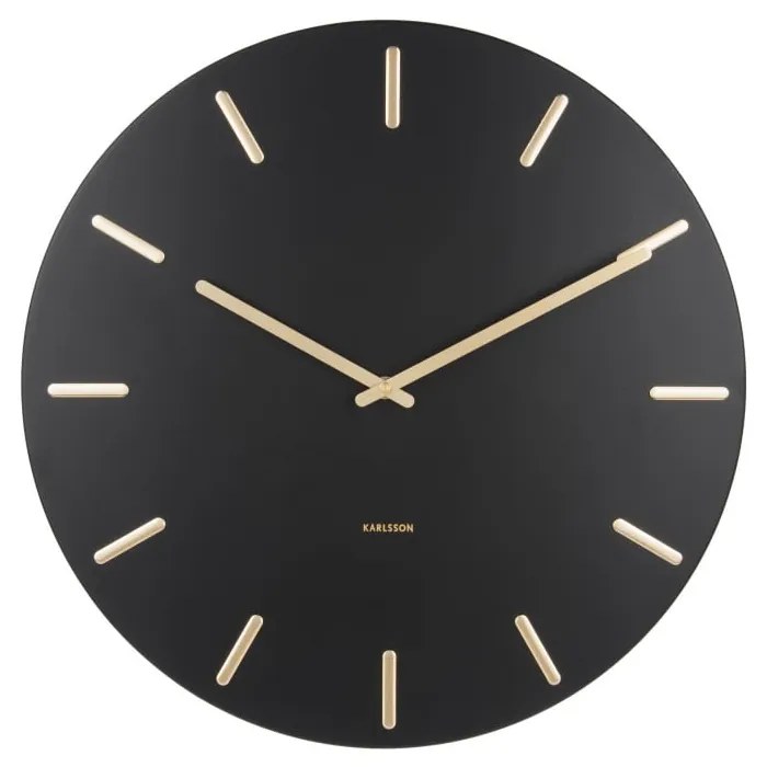 Orologio da parete nero Charm - Karlsson