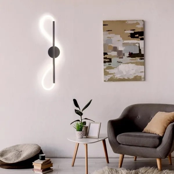 Applique a LED EMMA LED/19W/230V nero