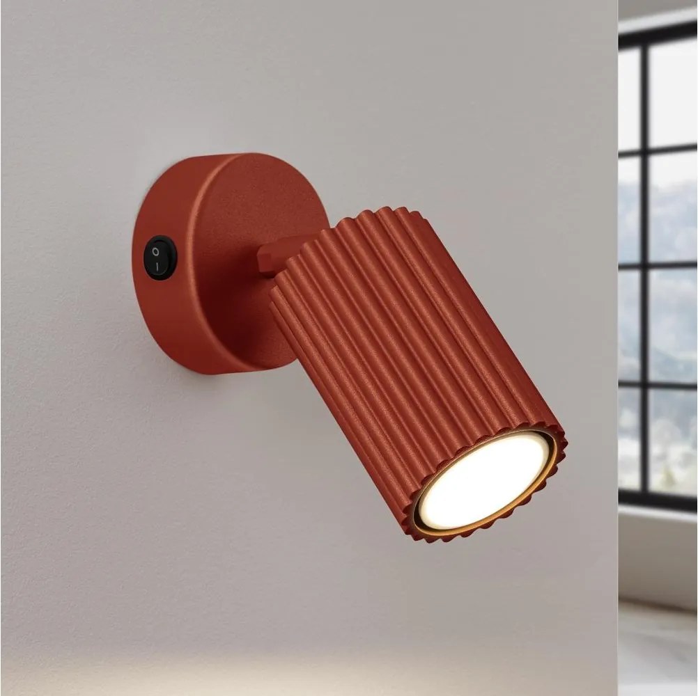 Brilagi - Faretto da parete LED CRESTO 1xGU10/10W/230V rosso