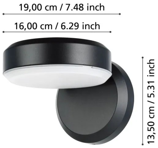 Eglo 900673 - Applique a LED da esterno FORNACI LED/10,8/230V IP54