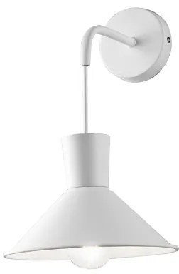 Applique D22 cm ELIO in metallo verniciato Bianco