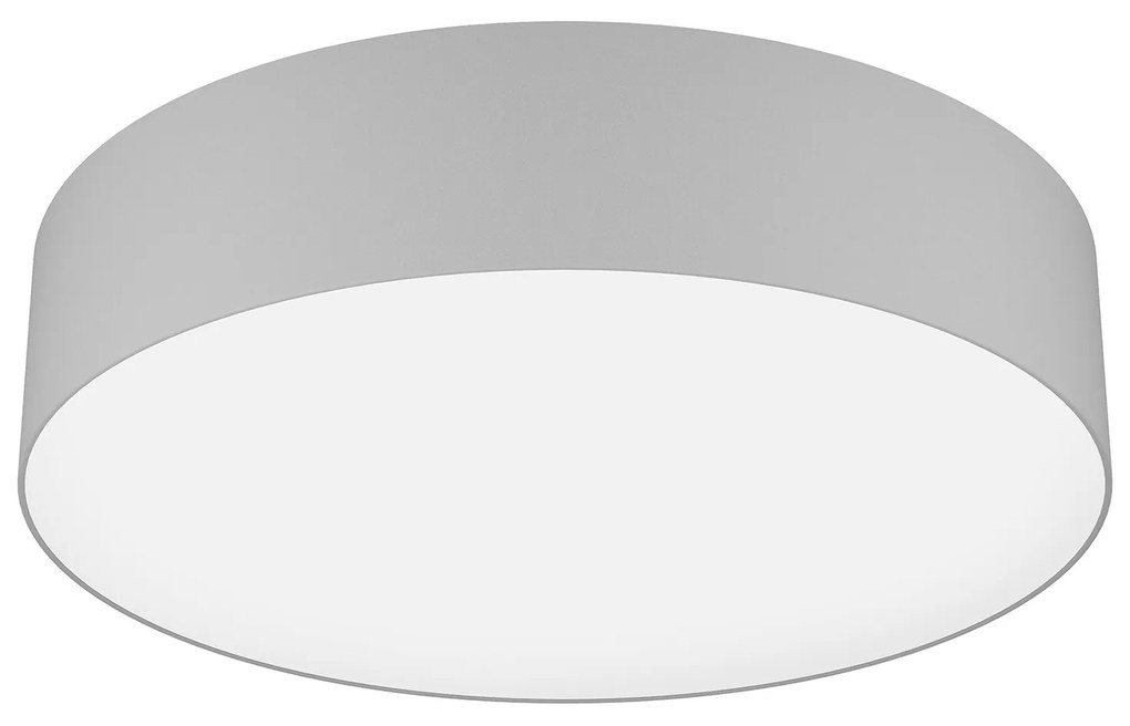 Plafoniera Moderna Romao-Z Acciaio Bianco Luce Led Integrato 35W