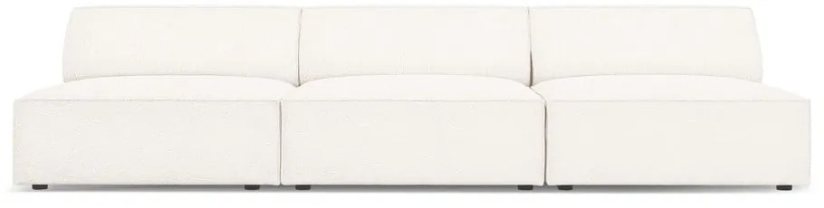 Divano crema in tessuto bouclé 240 cm Jodie - Micadoni Home