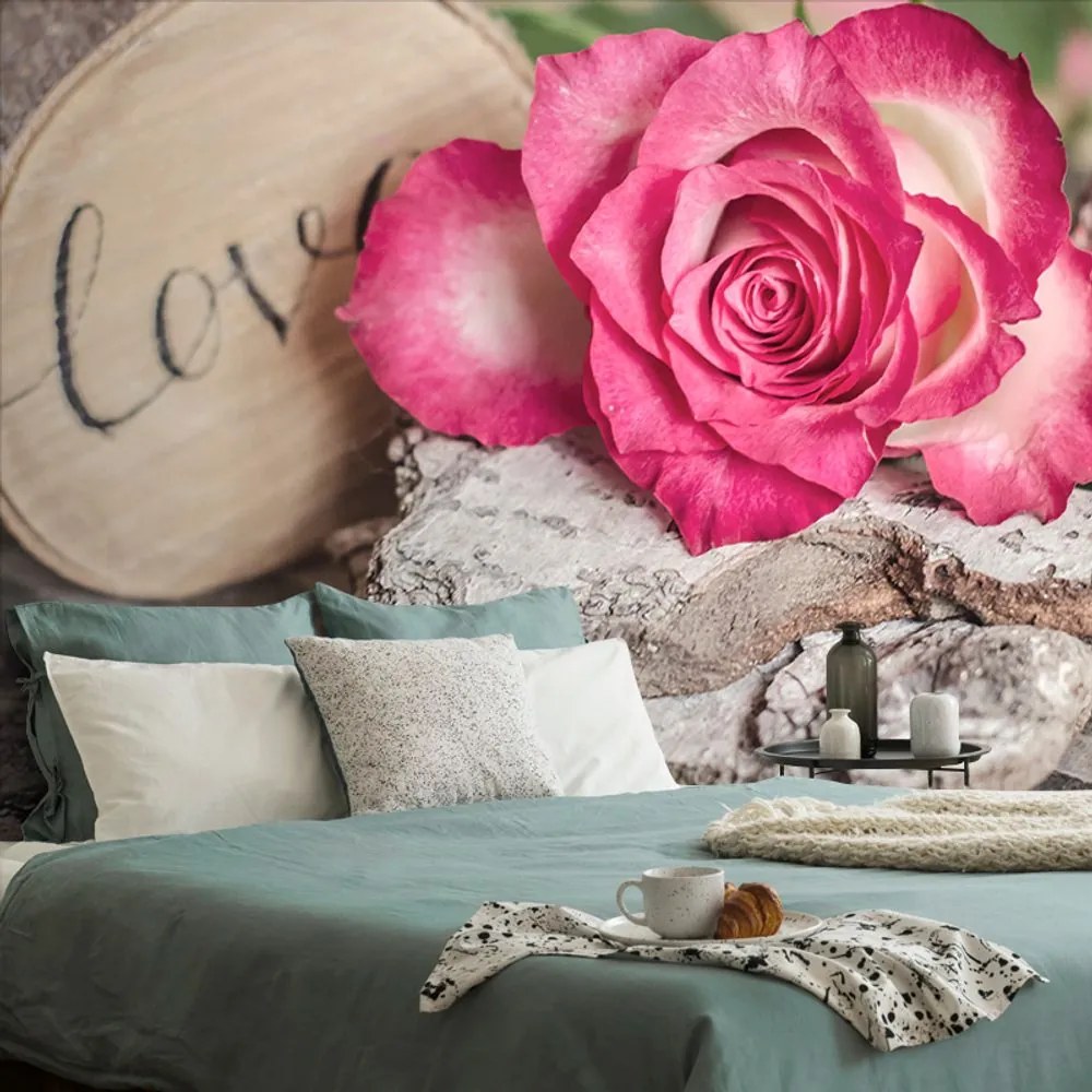 Carta da parati – Rosa d'amore