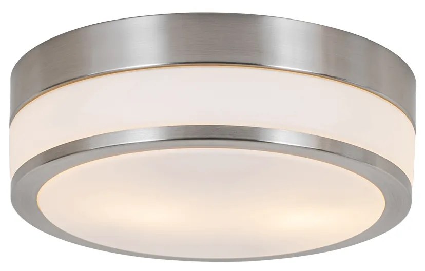 Plafoniera da esterno moderna in acciaio 28 cm IP44 - Flavi