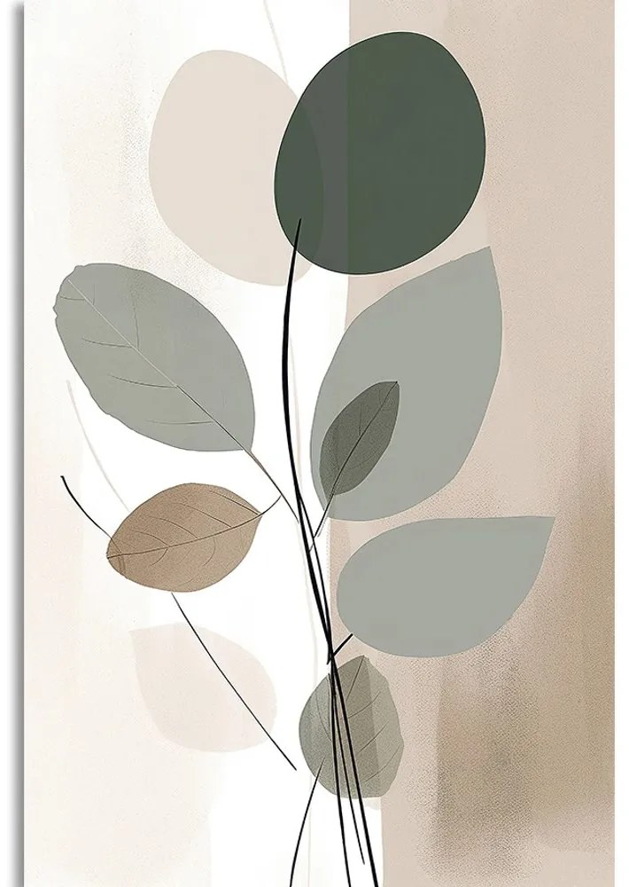 Stampa su tela – Forme botaniche astratte No1