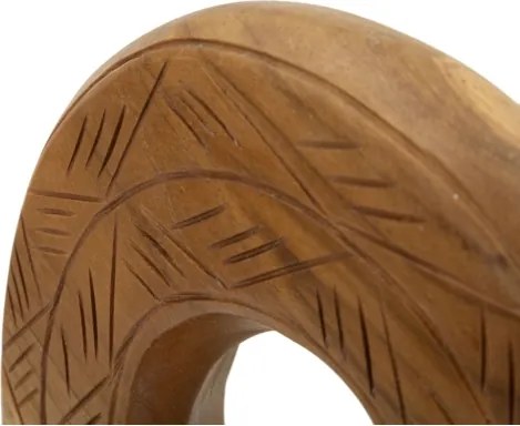 Scultura Dorat In Teak Ric. Cm 20X10X28 (Pezzi Unici - Non Rip. In Serie)