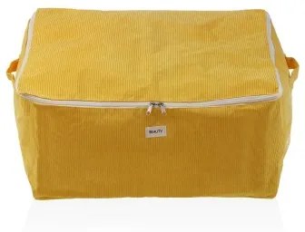 Scatole Portaoggetti Versa Corduroy 40 x 25 x 50 cm Giallo