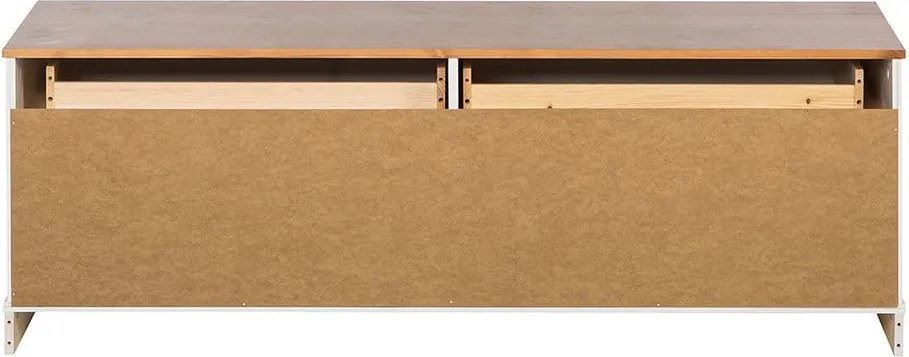 Mobile TV bianco in legno di pino 137x47 cm Anita - Støraa