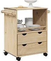 Carrello da Cucina OTTA 71x45x80 cm in Legno Massello di Pino 4013465