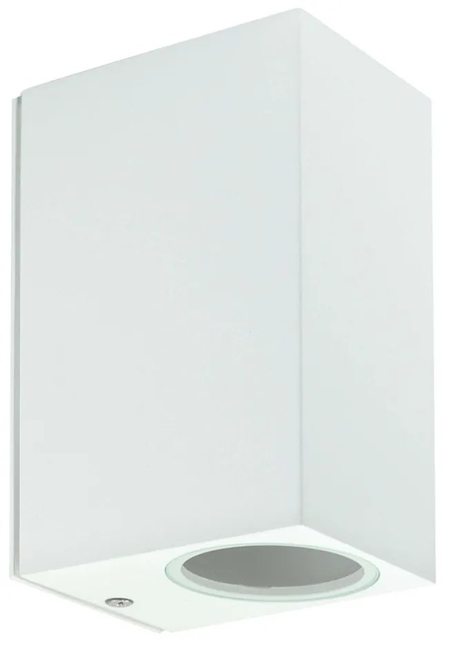 Applique Rettangolare Bidirezionale IP65 - GU10 Bianco