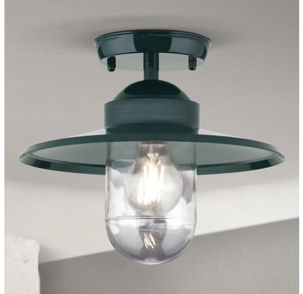 Orion AL 11-1317 - Lampadario da esterno EDWARD 1xE27/60W/230V IP44 verde