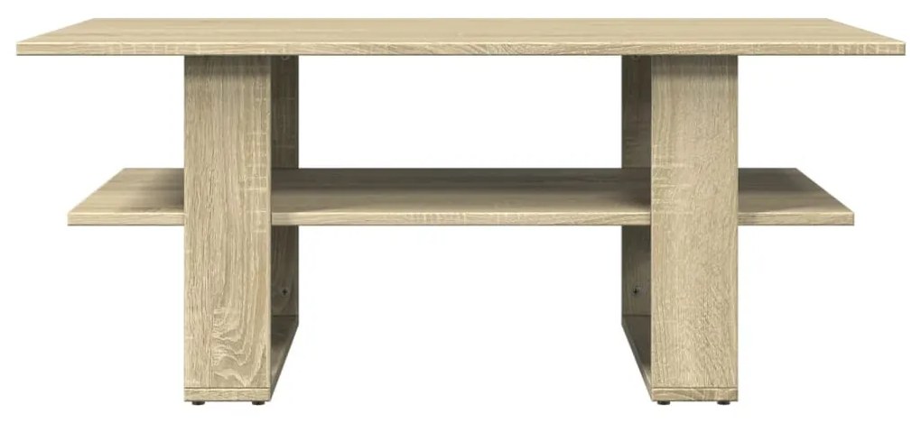 Tavolino da salotto rovere sonoma 102x55x42cm legno multistrato