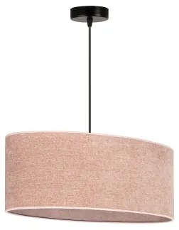 Duolla - Lampadario a sospensione con filo OVAL 1xE27/15W/230V rosa