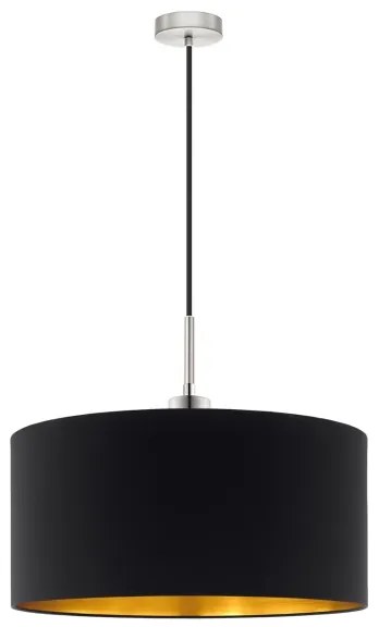 Eglo - Lampadario LED a sospensione su cavo TUNJA, 1xE27/60W/230V, nero