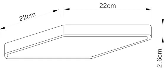 Globo 12369-30 - Plafoniera LED ECHO LED/28W/230V