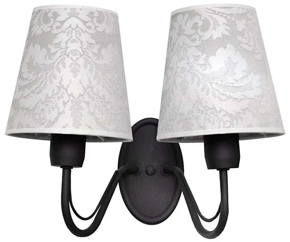 Applique MALBO II 2xE27/15W/230V nero