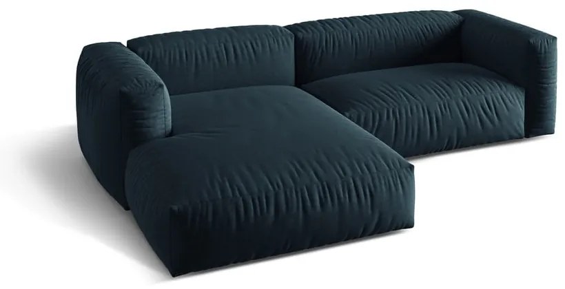 Divano angolare modulare blu scuro (angolo sinistro) Martina - Micadoni Home