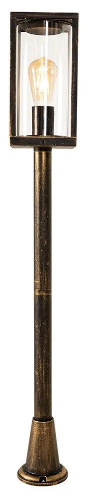 Lampada da terra per esterni vintage oro anticato 100 cm IP44 - Charlois