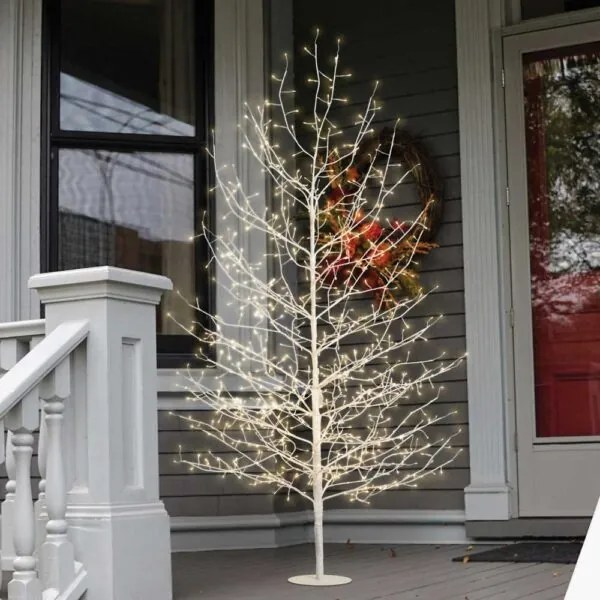 Albero di Tiglio con Micro Led Bianco Caldo e Effetto Flash, H 170 CM