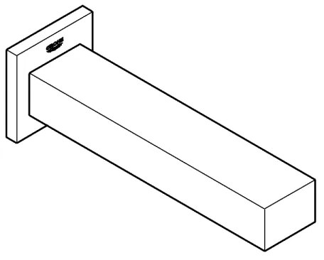 GROHE 13303000 - Scarico vasca EUROCUBE 170 mm cromato lucido