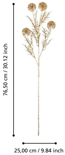 Eglo 428367 - Fiore artificiale MIADOL 76,5 cm oro