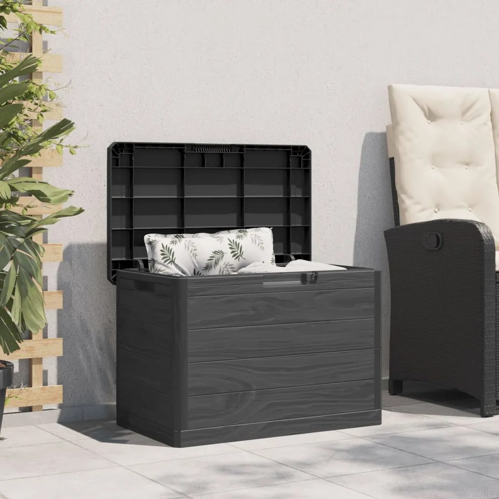 Contenitore cuscini antracite 77,5x44,5x53 cm in polipropilene