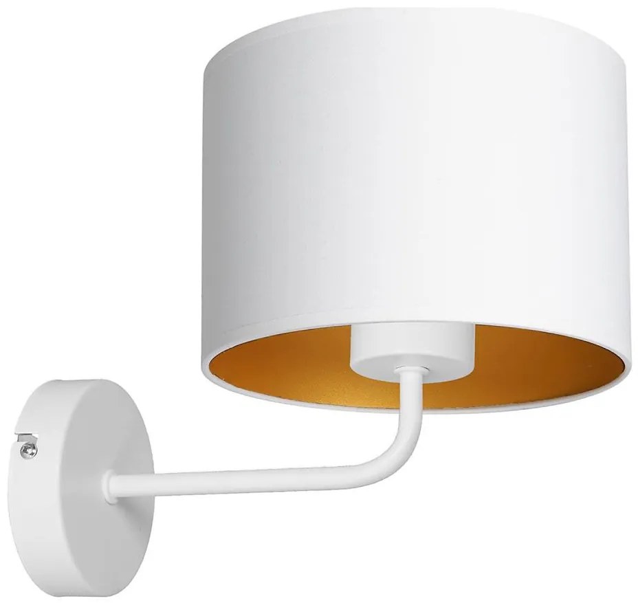 Lampada da parete ARDEN 1xE27/60W/230V bianco/oro