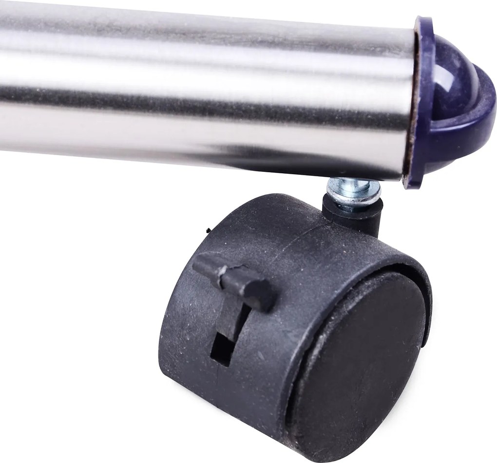 Stender Appendiabiti Larghezza e altezza regolabili con Ruote in Acciaio Inox 160x170 cm...