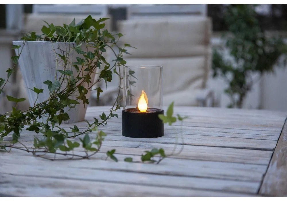 Decorazione luminosa a LED nera per esterni, altezza 13,5 cm Puloun - Star Trading