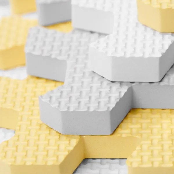 KINDERKRAFT - Puzzle in foam LUNO 30pcs grigio/giallo