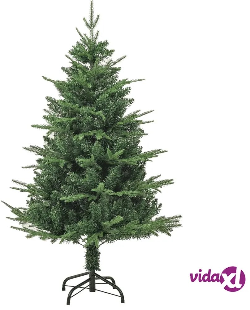 vidaXL Albero di Natale Artificiale Verde 120cm PVC e PE