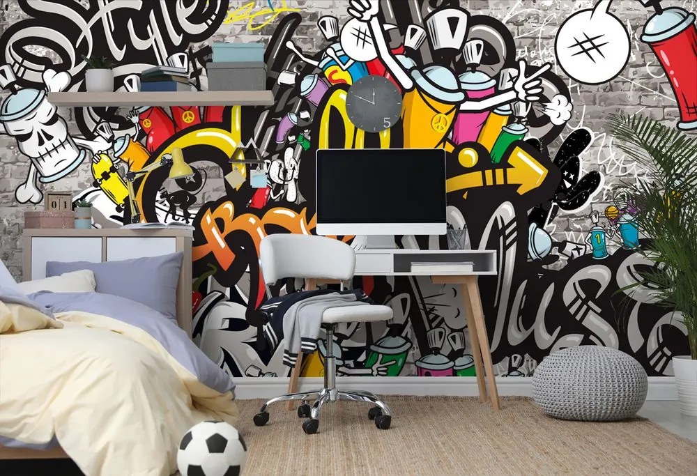 Carta da parati – Graffiti colorati