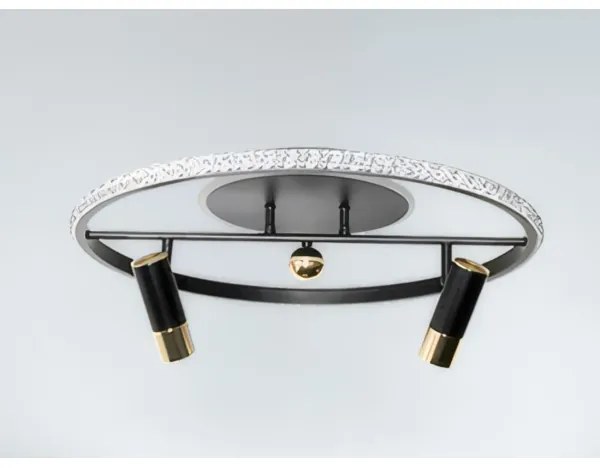 Plafoniera LED dimmerabile LED/60W/230V 3000-6500K nero + telecomando