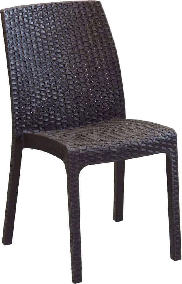 ALMA - sedia da giardino impilabile in wicker stampato