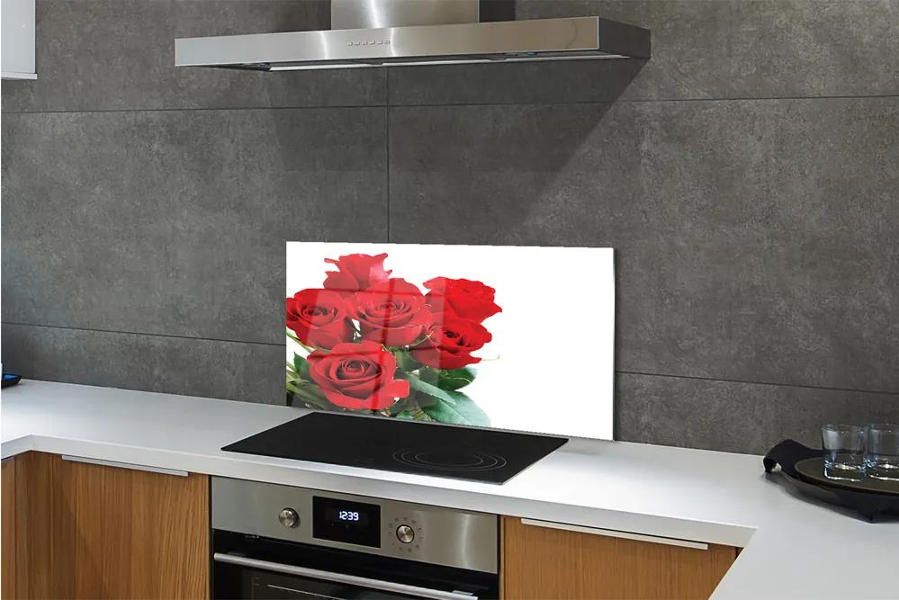 Pannello paraschizzi cucina Mazzo di rose 100x50 cm